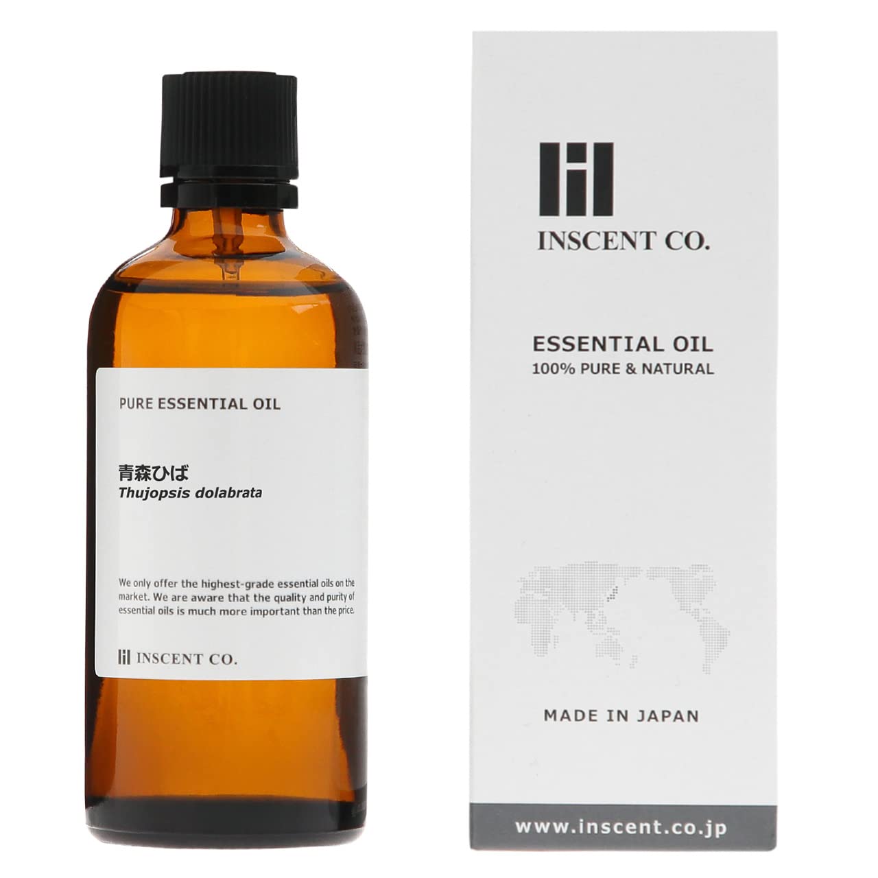 Amazon.co.jp: 青森ひば 100ml 国産 ヒバ ひば油 インセント